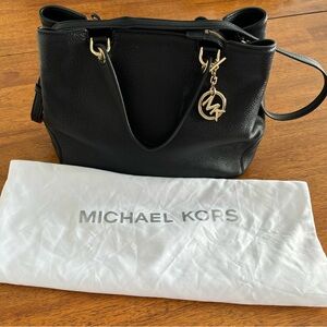 Michael Kors Black Leather Shoulder Bag